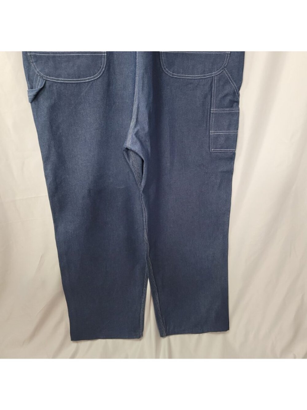 Key Imperial Men's Blue Denim Bib Overalls US Size 48x32 NWOT - Picture 5 of 12